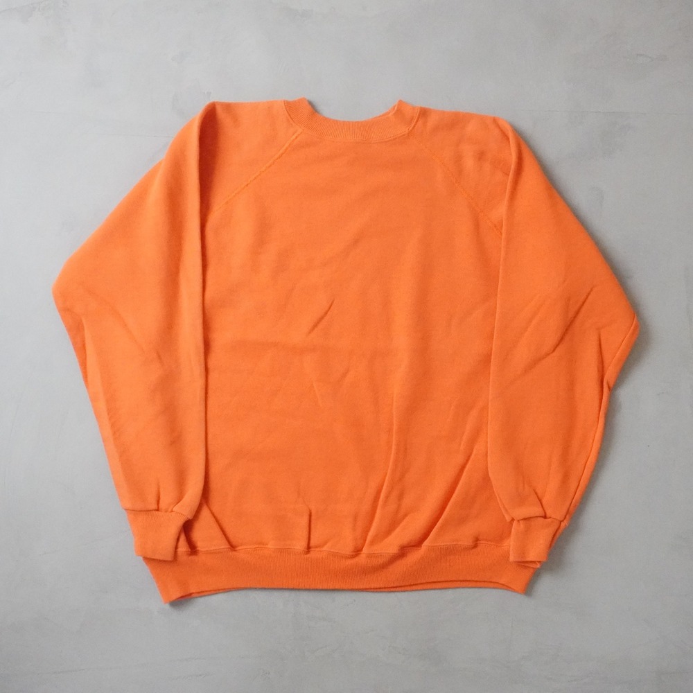 Vintage Hanes Her Way Sweatshirt XL Womens 90s Orange Raglan Crewneck USA Made